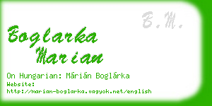boglarka marian business card